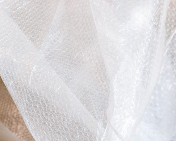 A big piece of bubble wrap for moving
